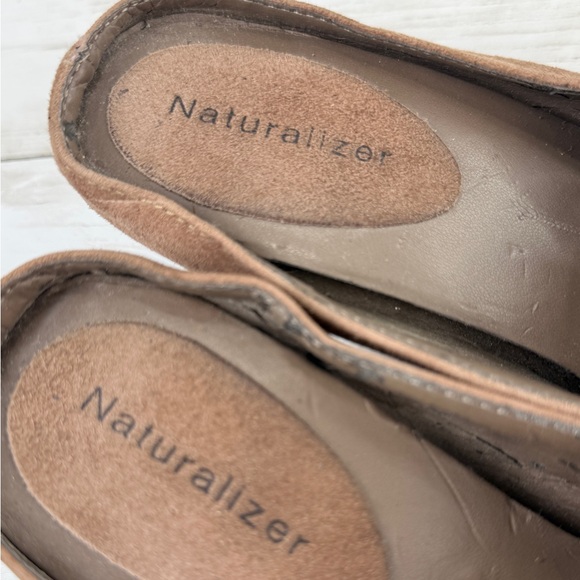 Y2K Naturalizer Moccasin Loafer Kitten Heels Leather Brown Boho Buckle Sz 6.5 - Picture 14 of 17